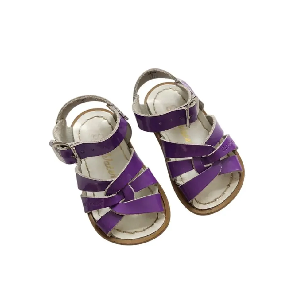 Salt Water Sandals In Purple Patent Leather Size 4